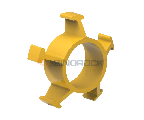 centralizer in a self-drilling rock bolt