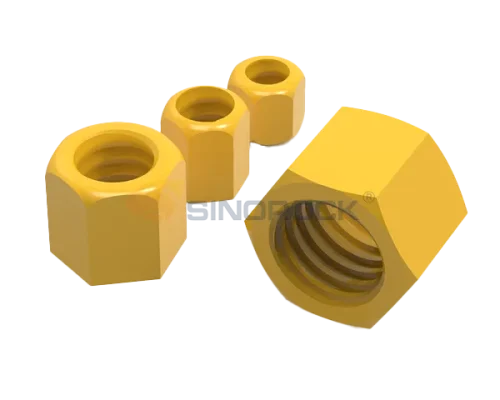 nuts of the self-drilling rock bolt